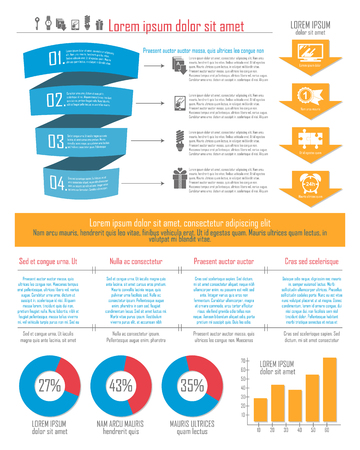 Stylish infographics for your website or as a design element with space for text. Vector illustrationのイラスト素材