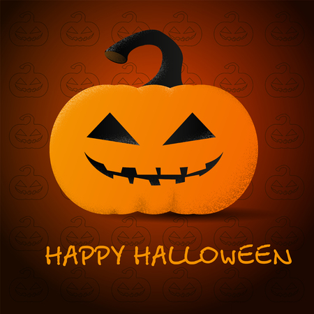 Bright pumpkin for Halloween. Created for your design. illustrationの写真素材