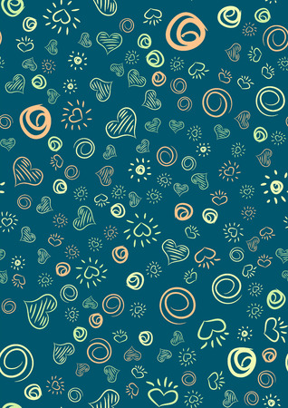 Beautiful green blue seamless background for gift wrapping or web site. illustrationの写真素材