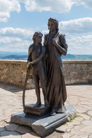 memorial of Ilona Zrini in the castle of the palanoks Mukachevoのeditorial素材