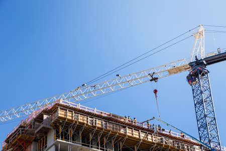 New North Vancouver development under construction with a tall crane near Lonsdale Ave.