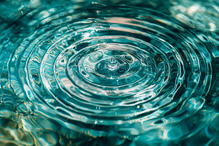 Ripples in turquoise waterの素材