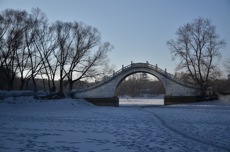 Winter in Qiqiharの写真素材