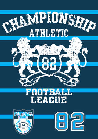 Football league 82 のイラスト素材