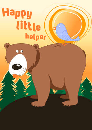 Happy little helperのイラスト素材