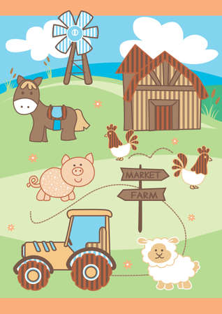 Market farmのイラスト素材