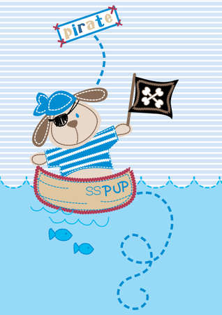 Pirate pupのイラスト素材