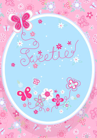 Sweetie butterflyのイラスト素材