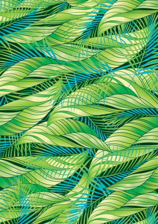 Tropical leavesのイラスト素材