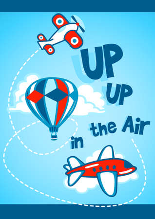 Up up in the airのイラスト素材