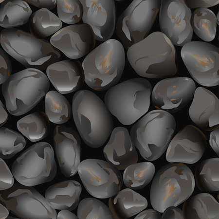 Small rocks in a seamless pattern .のイラスト素材