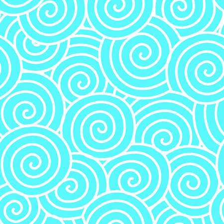 Swirls illustration in a seamless pattern .のイラスト素材