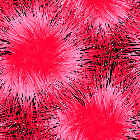 Eucalyptus flower in a seamless pattern .のイラスト素材