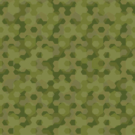 Camouflage geometric hexagon background seamless pattern .のイラスト素材