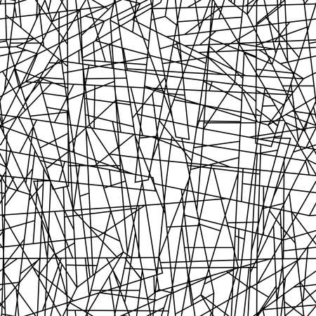 Abstract chaotic lines in a seamless pattern .のイラスト素材