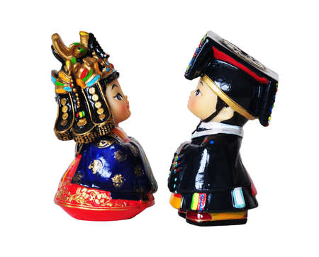 traditional korean statuettesの写真素材