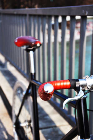 singlespeed fixie bike in Munich, Germanyの写真素材