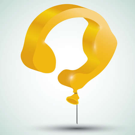 icon of a headset in form of a balloonのイラスト素材