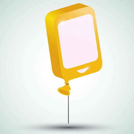 icon of a smartphone in form of a balloonのイラスト素材