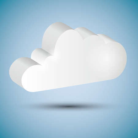 shiny cloud iconのイラスト素材