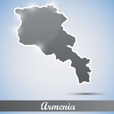 shiny icon in form of Armeniaのイラスト素材