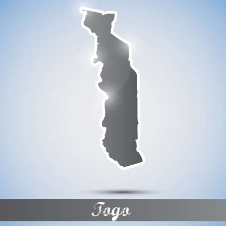 shiny icon in form of Togoのイラスト素材