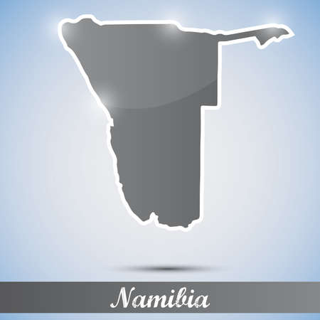 shiny icon in form of Namibiaのイラスト素材