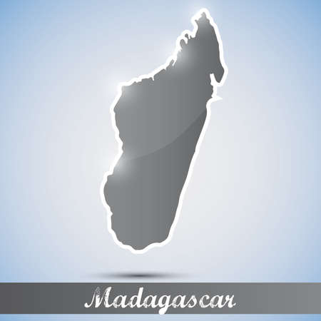 shiny icon in form of Madagascarのイラスト素材