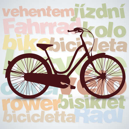 bicycle backgroundのイラスト素材