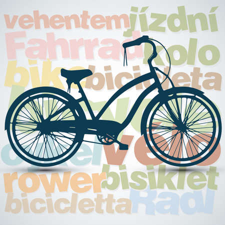 bicycle backgroundのイラスト素材