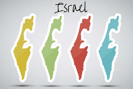 stickers in form of Israelのイラスト素材