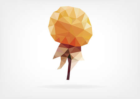 Low Poly Cloudberry / Nordic Berryのイラスト素材