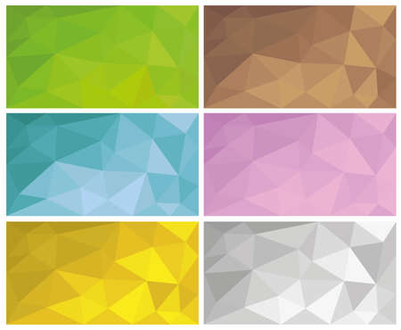 abstract geometric low poly backgroundsのイラスト素材