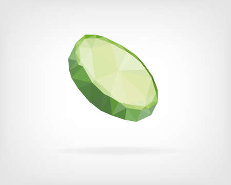 Low Poly Cucumberのイラスト素材