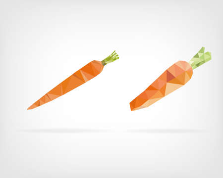 Low Poly Carrotのイラスト素材