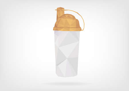 Low Poly Protein Shakerのイラスト素材
