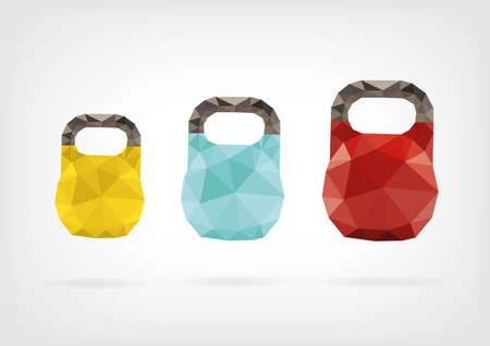 Low Poly Kettlebellのイラスト素材