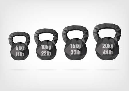 Low Poly Kettlebellのイラスト素材