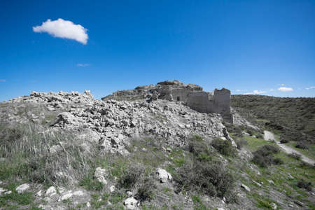 Ruins of an ancient castle Castillo de Oreja near to Madrid, Spain