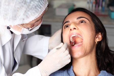 Dentist at workの写真素材