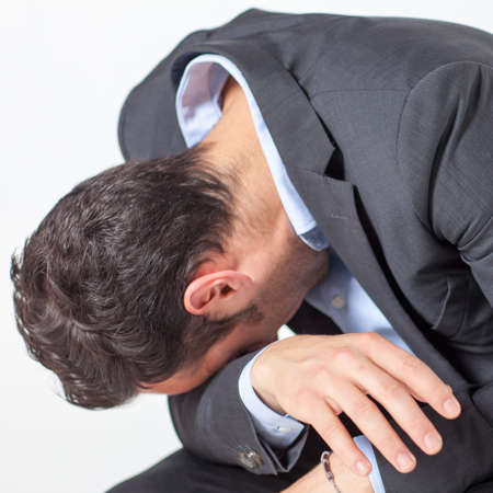 Depressed businessman