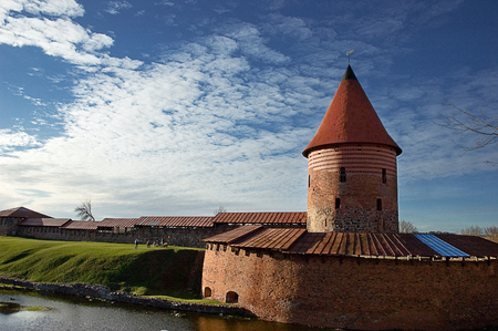 Ancient castle of Kaunas in Lithuaniaのeditorial素材