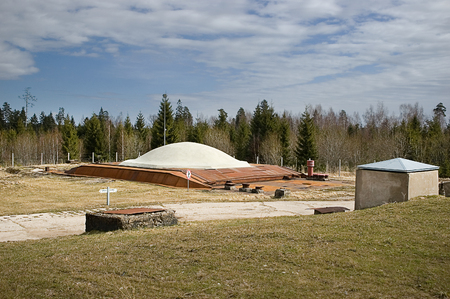 Outer dome - Missile base Former Soviet Union now turned into a museumのeditorial素材