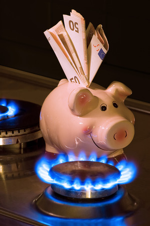 The cost of natural gas more expensiveの写真素材