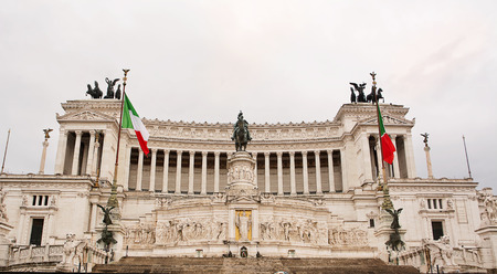 Vittoriano or altar of the fatherland in Venice Square in Romeのeditorial素材