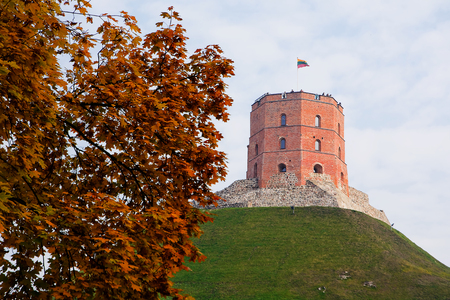 Gediminas Castle in Vilnius (Lithuania)のeditorial素材