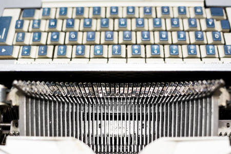 Old typewriter blurredの写真素材