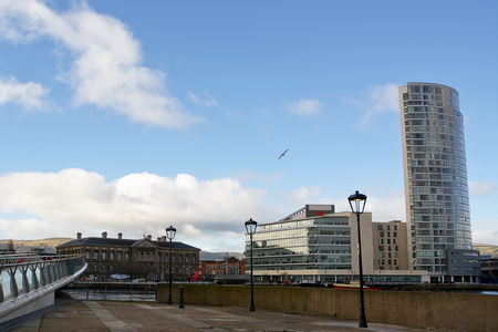 Customs House in downtown of Belfastのeditorial素材
