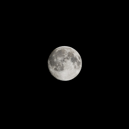 Full moon in the dark skyの写真素材