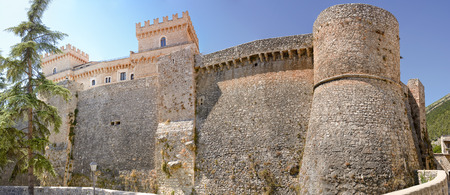 Piccolomini castle in celano (Italy)のeditorial素材